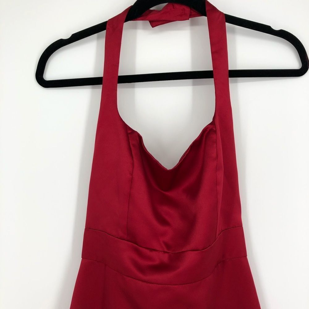AFTER SIX Red‎ Formal Maxi Dress Halter Neck - Picture 2 of 5